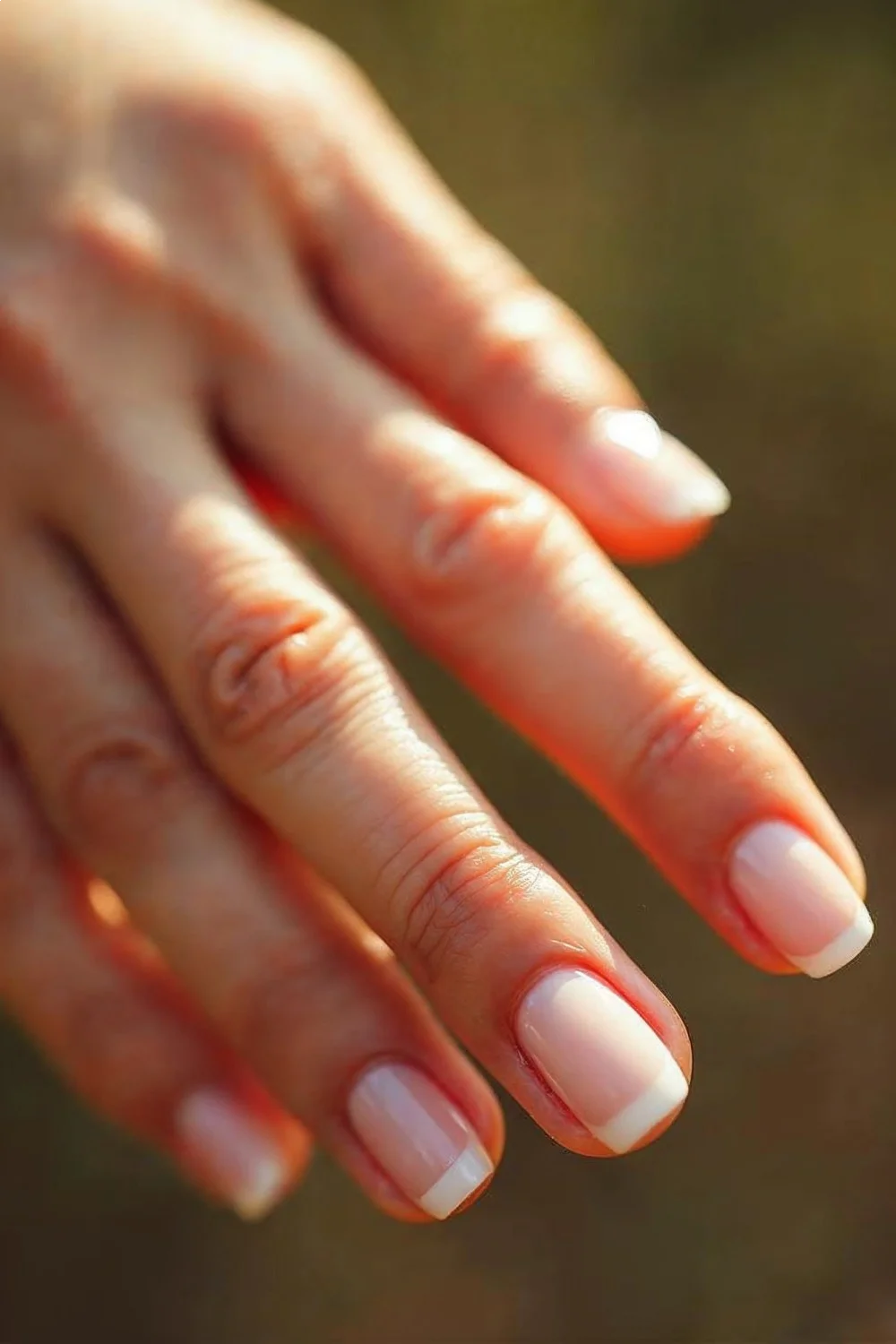 Close-up comparison of different nail shapes on the same hand, showing how rounded and square shapes look more natural and durable than pointed styles