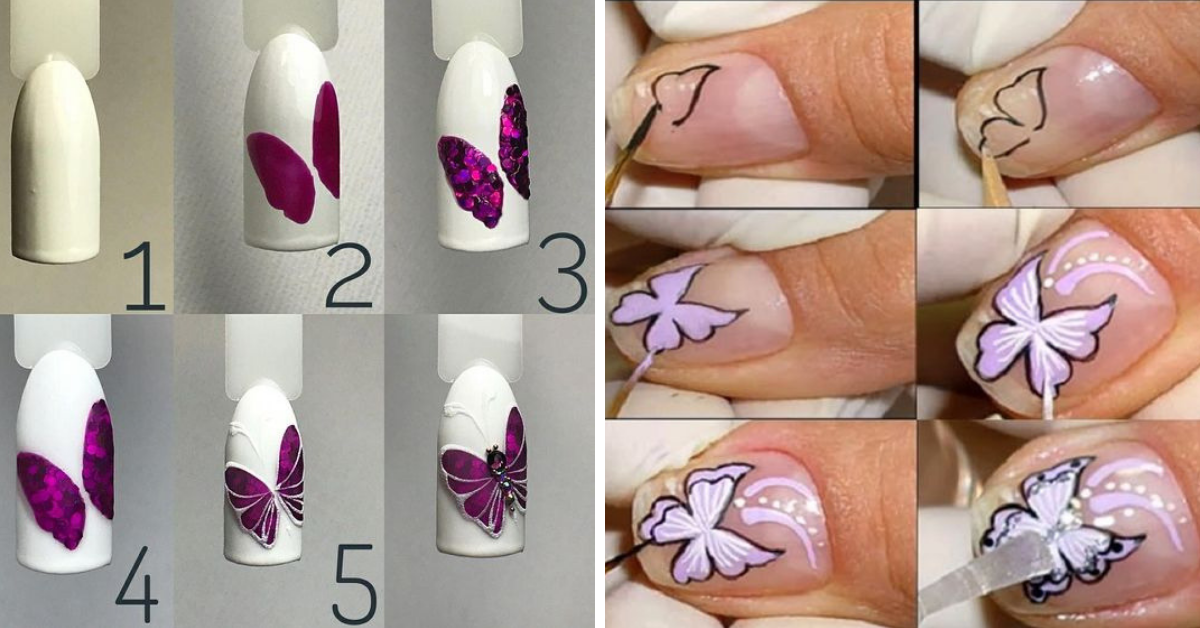 Butterfly Nail tutorial