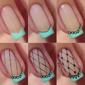 DIY Lace Nail 1