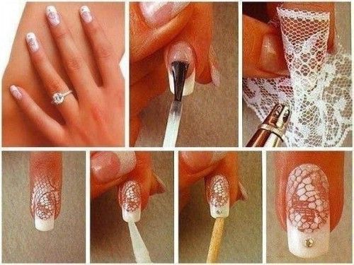 DIY Lace Nail 5