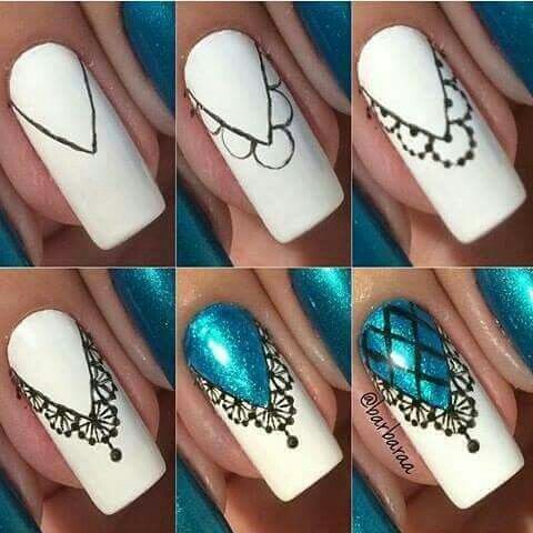 DIY Lace Nail