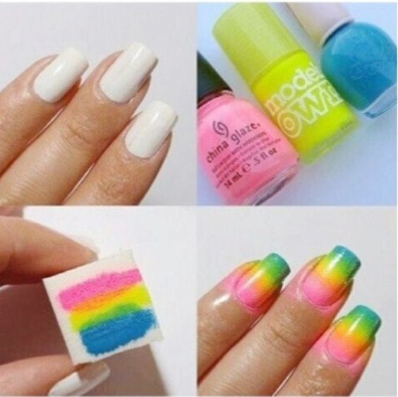 DIY ombre nails 2