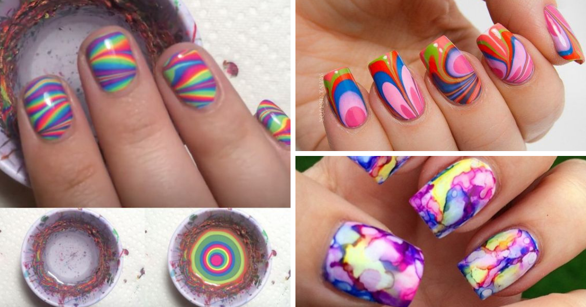 Water Marble Nail Art Tutorial - wide 5