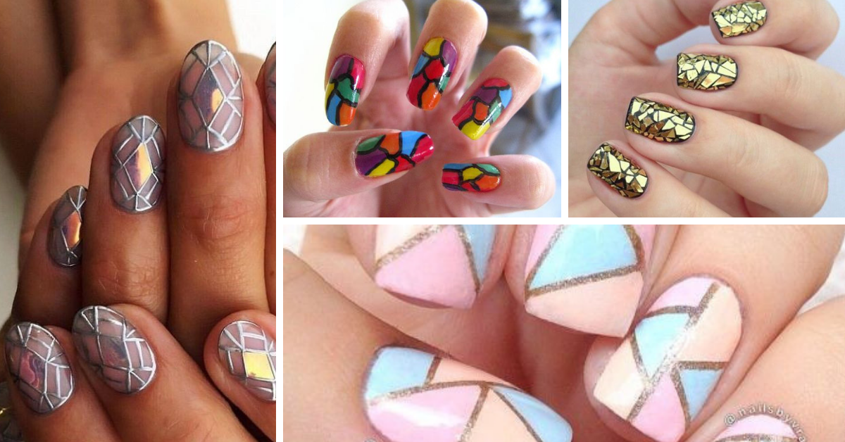 Mosaic Simple Easy Nail Art Ideas