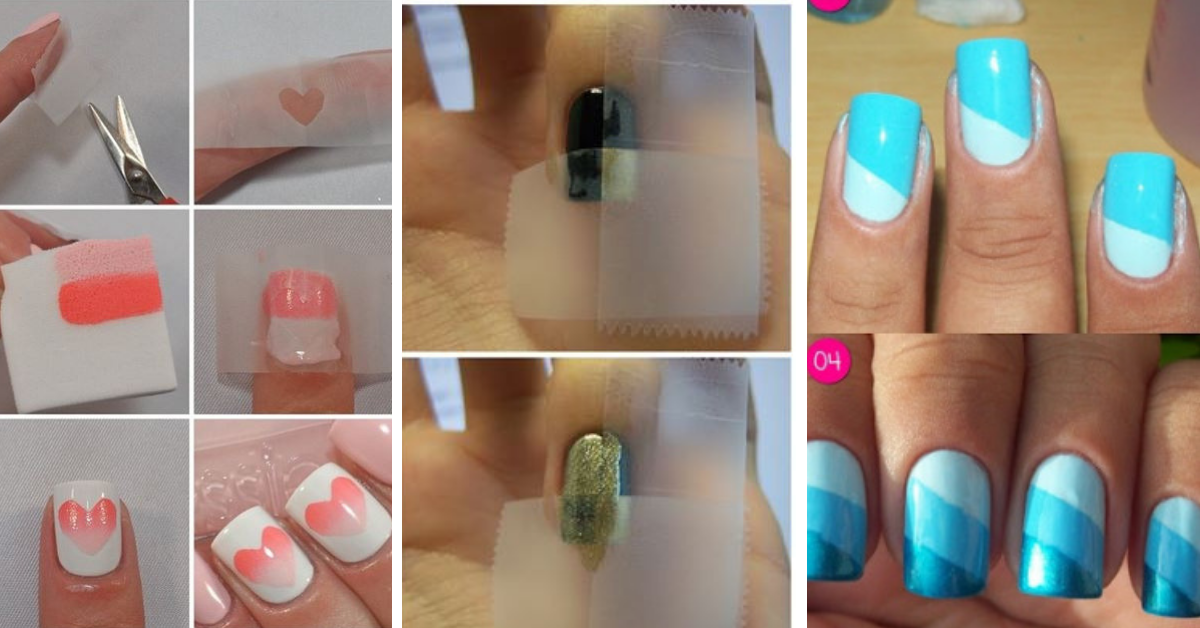 2. Easy Scotch Tape Nail Designs - wide 7