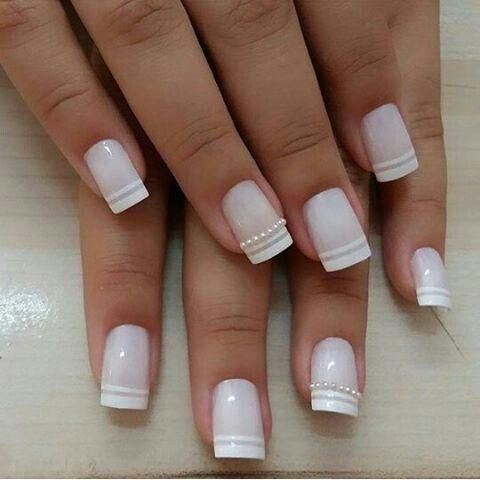 Nails decorated brides 14