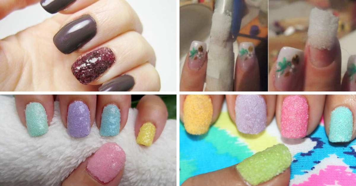 Salt Nail Art Tutorial 1