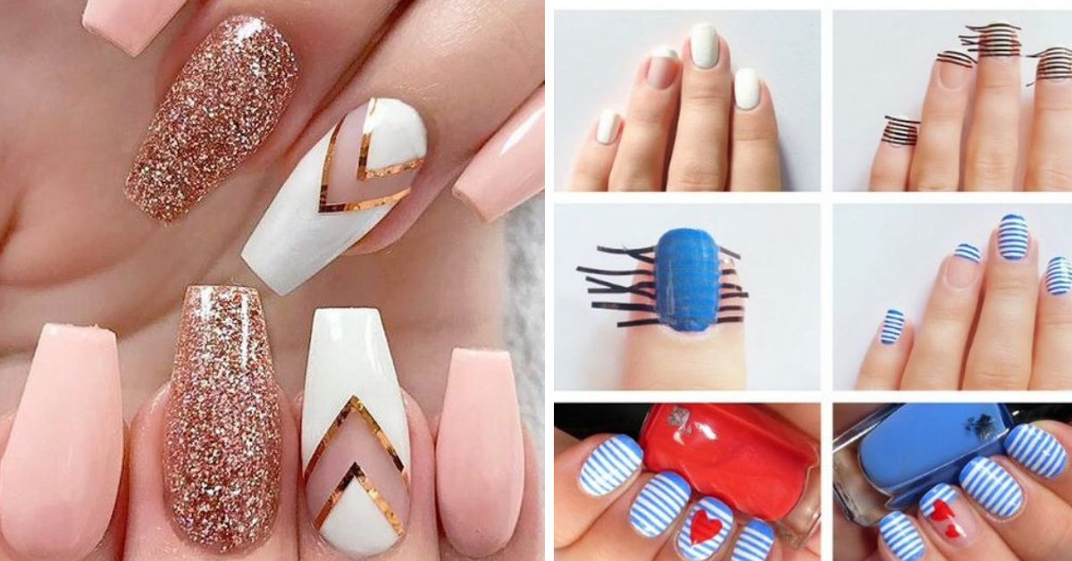 7. Unique Nail Art Techniques with Tape - wide 3