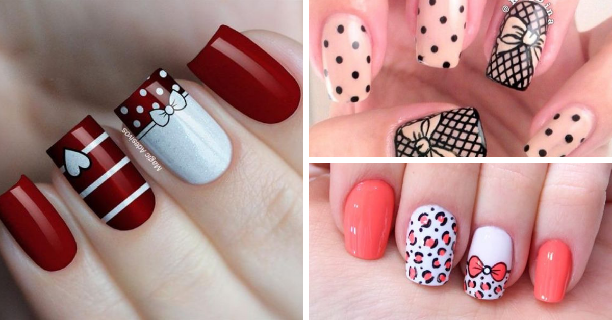 bow tie nail art design