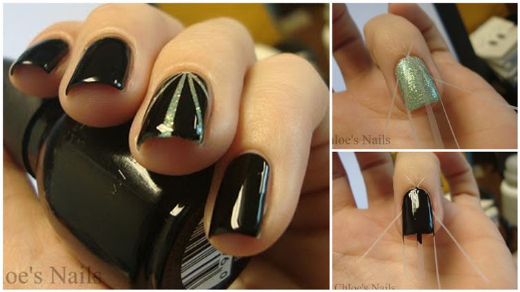 16 Awesome Nail Art Designs You Can Create Using Scotch Tape