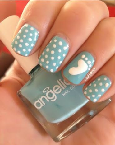baby shower nails ideas 10