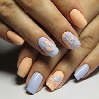 baby shower nails ideas 7