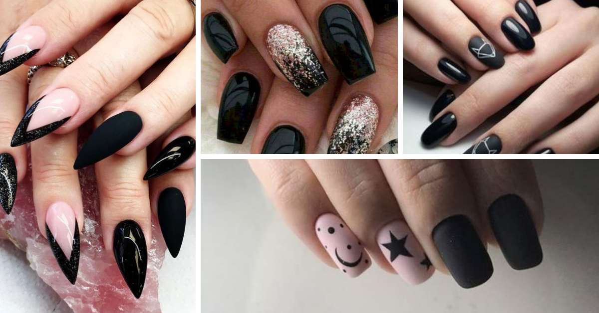 Black Decorated Nails- 25+ Best Ideas