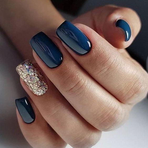 decorated nail ideas blue 4