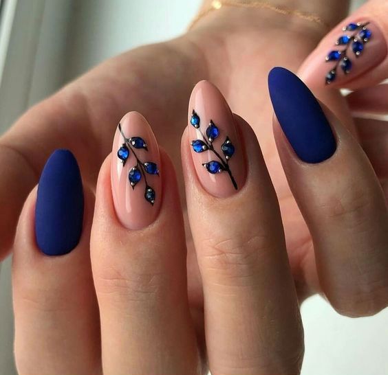 decorated nail ideas blue 8