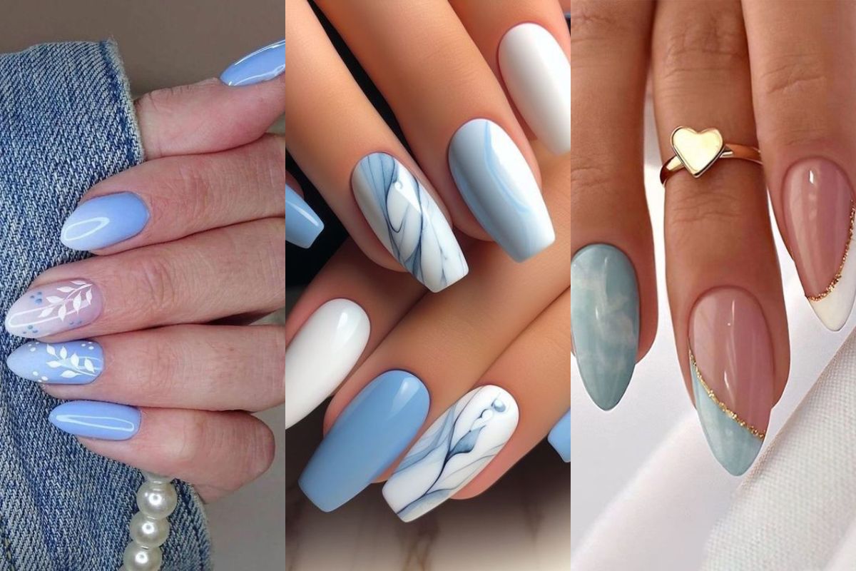delicate blue nails 10