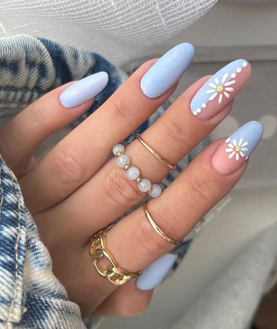 delicate blue nails 6