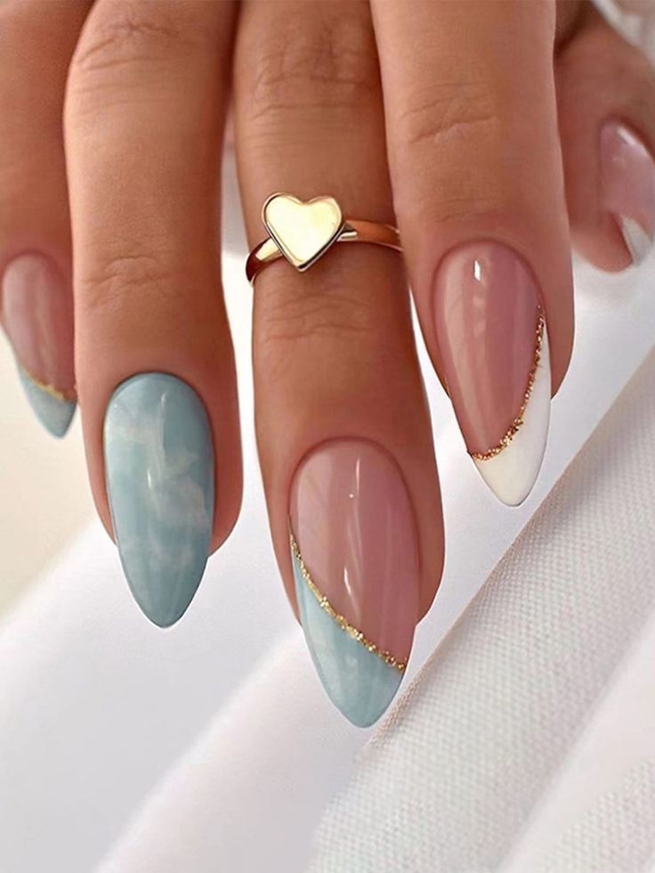 delicate blue nails 8