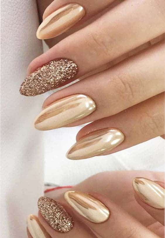 gold nails art 15