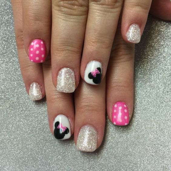 minnie mouse nails ideas 2