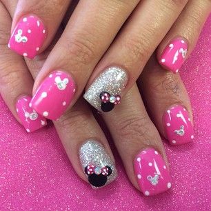 minnie mouse nails ideas 3