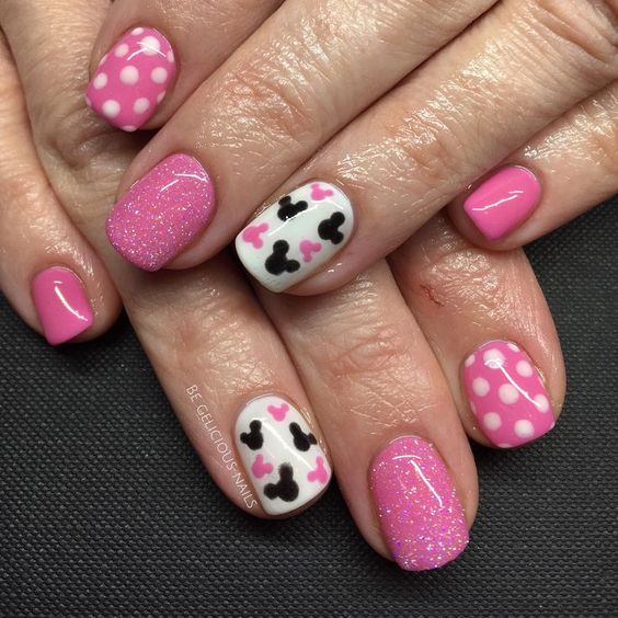 minnie mouse nails ideas 5