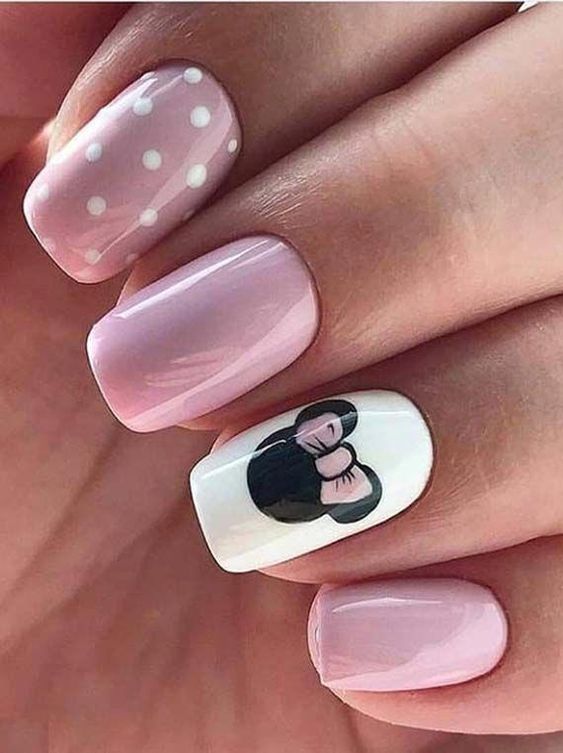 minnie mouse nails ideas 6