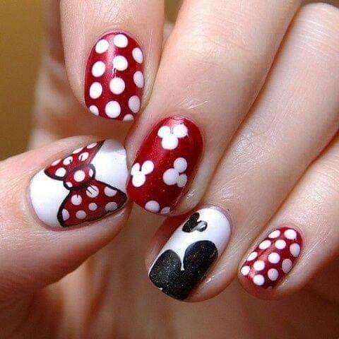 minnie mouse nails ideas 7