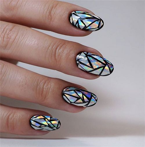 mosaic nails ideas 1