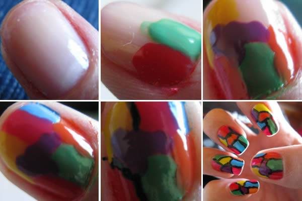 mosaic nails ideas 4