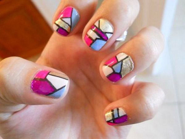 mosaic nails ideas 6