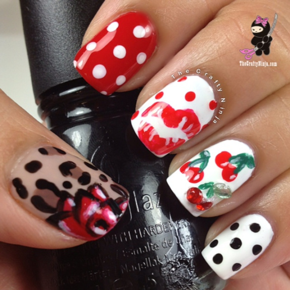 pin up style nails