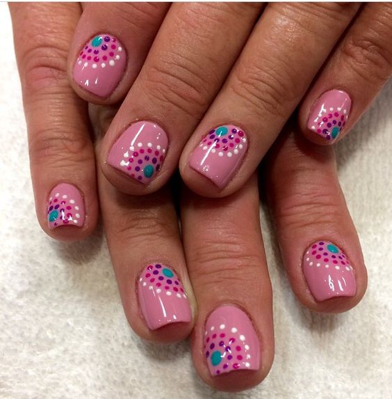 polka dot nail ideas 10