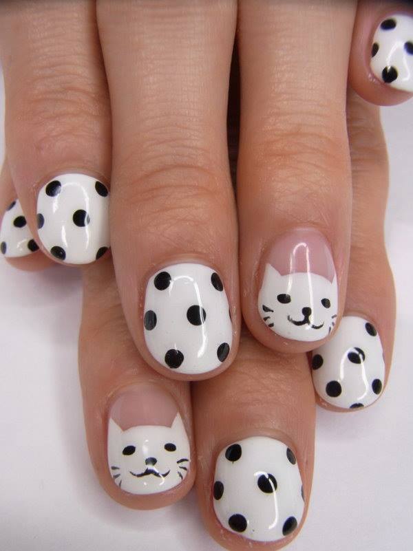 polka dot nail ideas 12