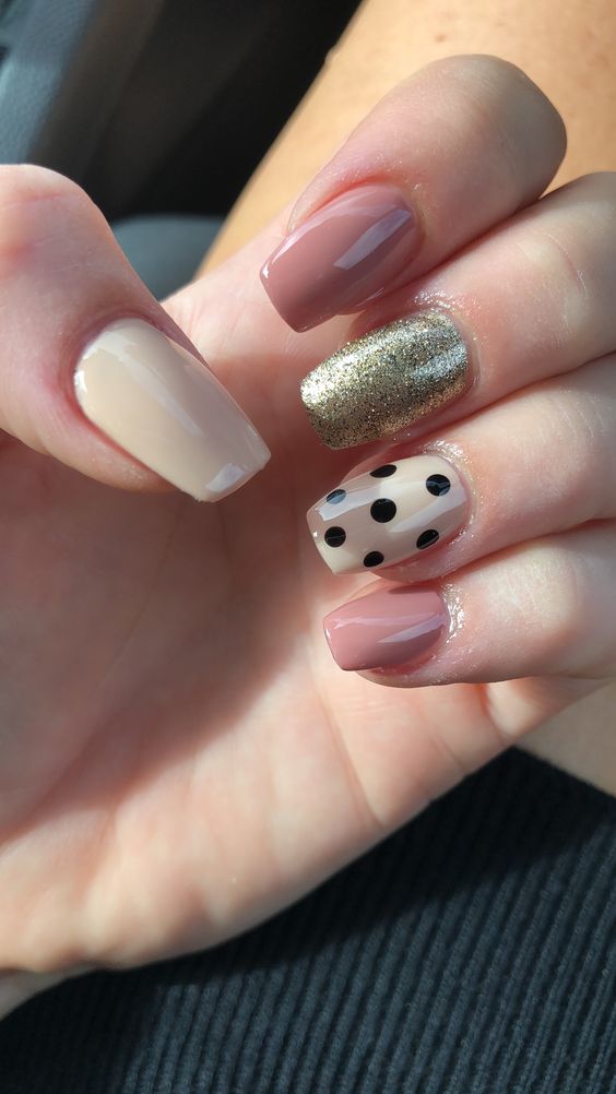 polka dot nail ideas 14