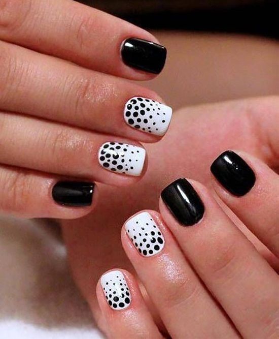 polka dot nail ideas 16