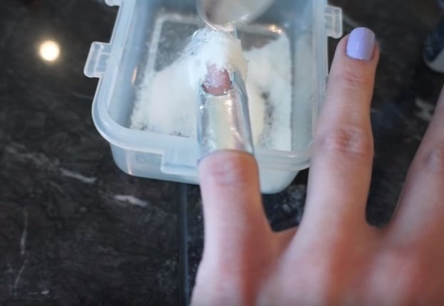 salt nail art tutorial