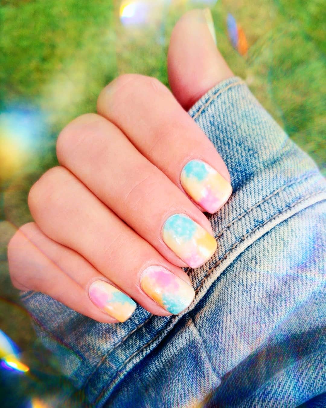 tie dye nails 4