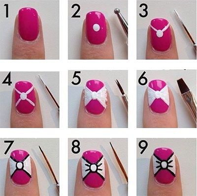 tie nail art tutorial 1