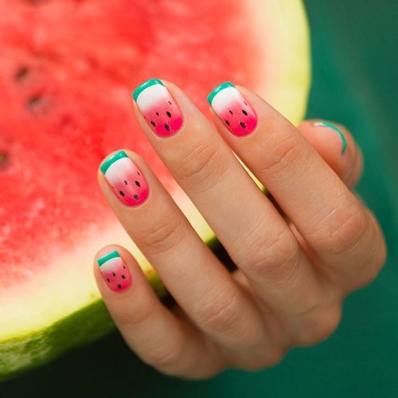 watermelon nails ideas 1